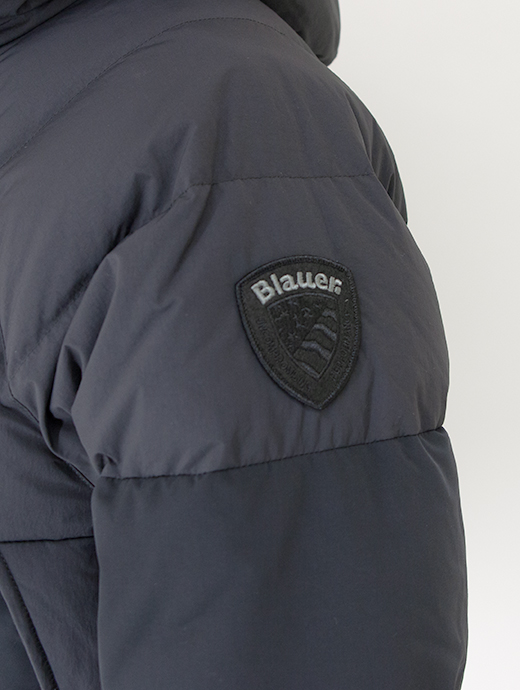 Blauer/ブラウアー　フーデッドダウンジャケット　bla502001-ブラック