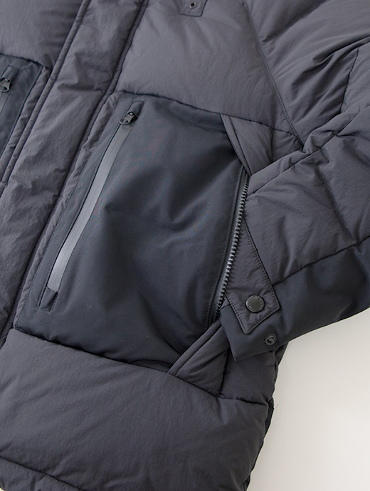 Blauer/ブラウアー　フーデッドダウンジャケット　bla502001-ブラック