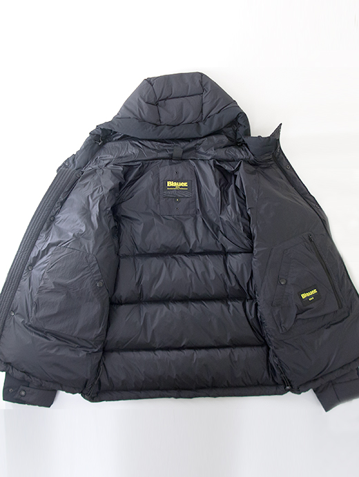 Blauer/ブラウアー　フーデッドダウンジャケット　bla502001-ブラック