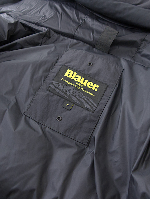 Blauer/ブラウアー　フーデッドダウンジャケット　bla502001-ブラック
