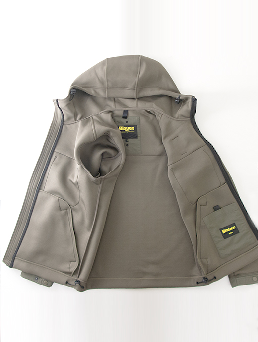 Blauer/ブラウアー　ソフトシェルフーディ　bla502004-ミリタリーグリーン