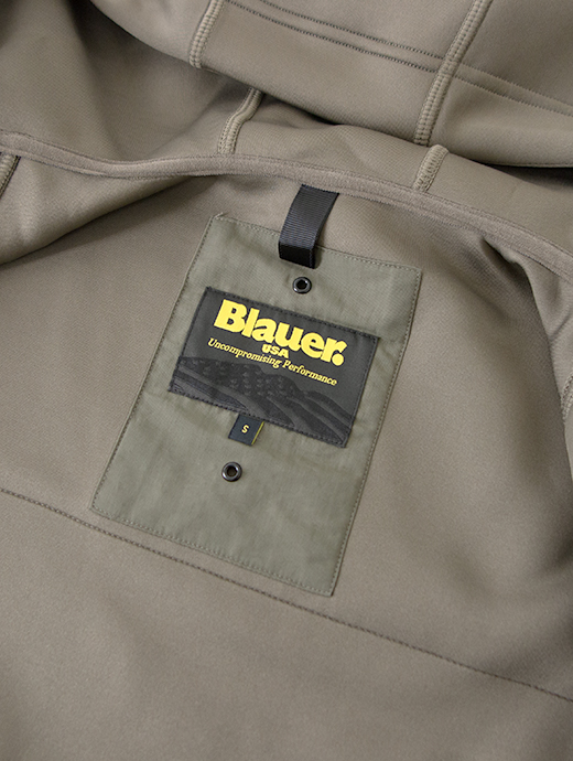 Blauer/ブラウアー　ソフトシェルフーディ　bla502004-ミリタリーグリーン