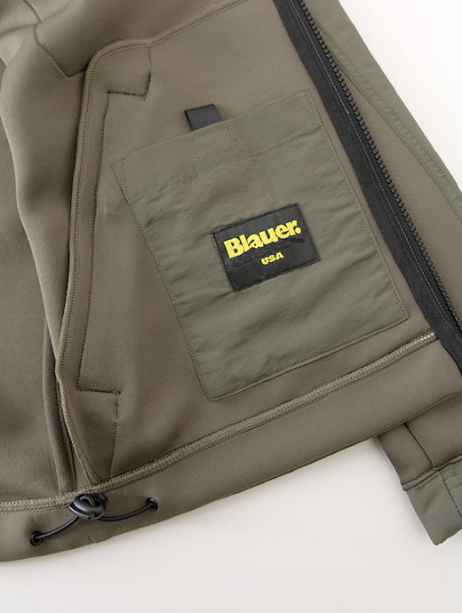 Blauer/ブラウアー　ソフトシェルフーディ　bla502004-ミリタリーグリーン