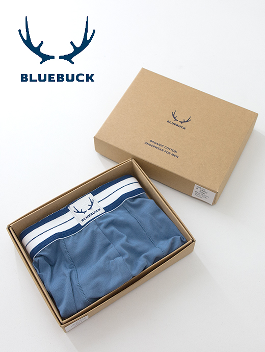 BLUE BUCK/ブルーバック　ボクサーパンツ/オーガニックコットン　blb461002-ブルー