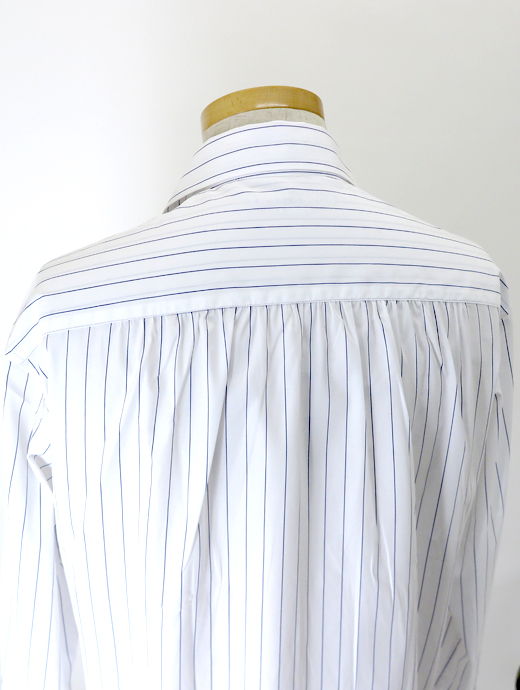 Bourrienne ParisX/ブリエンヌ パリ・ディス　プルオーバーシャツ/MARINE　bou520402-ホワイト×ブルーストライプ　