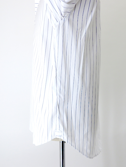 Bourrienne ParisX/ブリエンヌ パリ・ディス　プルオーバーシャツ/MARINE　bou520402-ホワイト×ブルーストライプ　