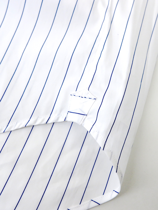 Bourrienne ParisX/ブリエンヌ パリ・ディス　プルオーバーシャツ/MARINE　bou520402-ホワイト×ブルーストライプ　