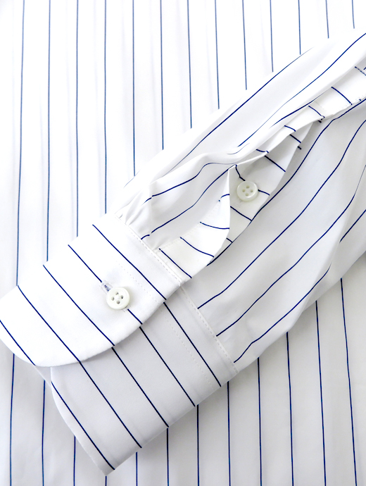 Bourrienne ParisX/ブリエンヌ パリ・ディス　プルオーバーシャツ/MARINE　bou520402-ホワイト×ブルーストライプ　