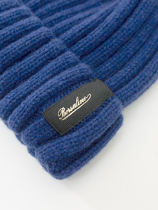 Borsalino/ボルサリーノ　ニットキャップ　bsl482001-ブルー