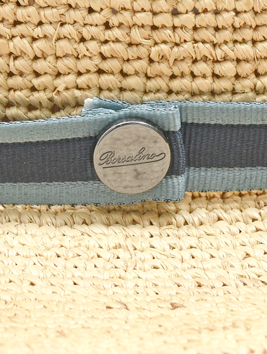 Borsalino/ボルサリーノ　折りたたみハット/ラフィア クロッシェ ミディアムブリム ローラブル　bsl501001-ナチュラル