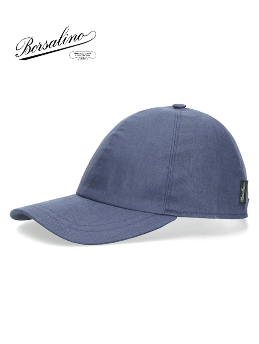 Borsalino/ボルサリーノ　ベースボールキャップ/リネン　bsl501003-ネイビー