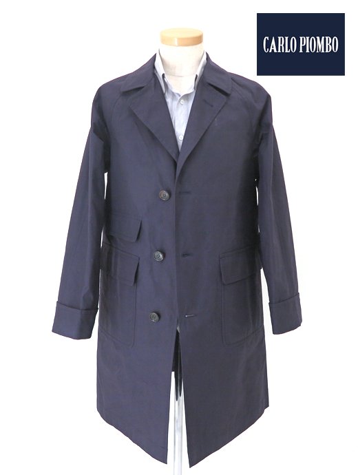 CARLO PIOMBO/カルロ ピオンボ　ワックスコットンコート　cap520201-ネイビー