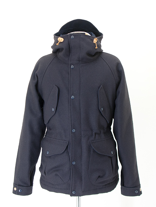 MANIFATTURA CECCARELLI/マニファッチュラ・チェッカレッリ　ウール中綿入りマウンテンパーカー/ウールメルトン/FISHERMAN PARKA　cec482001-ネイビー