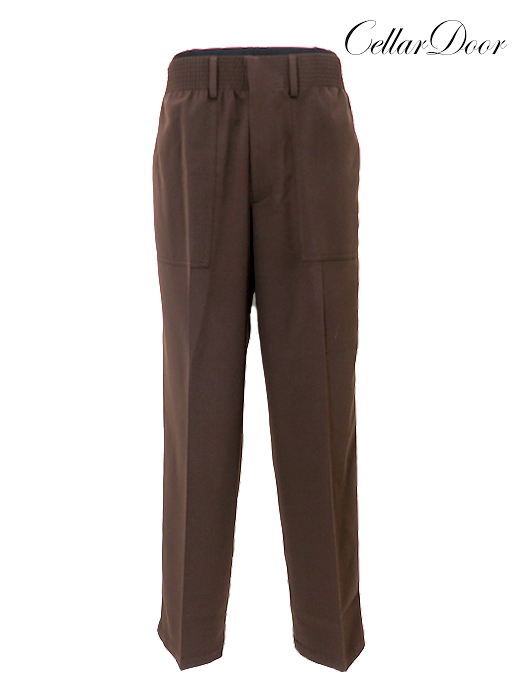 Cellar Door/セラードアー　イージースラックス　ced520603-ブラウン