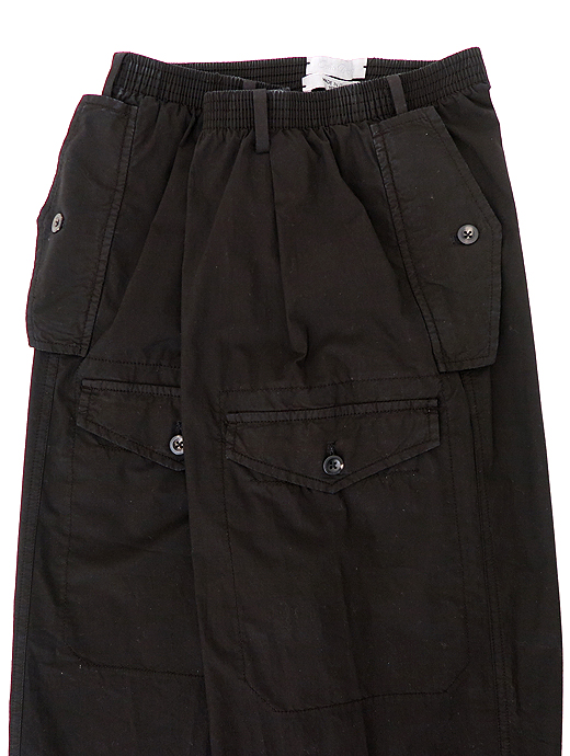 Cellar Door/セラードアー　コットンワイドゴムパンツ　ced520605-コーヒーブラウン