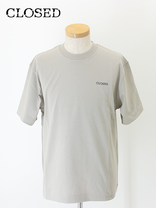 CLOSED/クローズド　Tシャツ/半袖カットソー/ドロップショルダー　clo500205-グレージュ