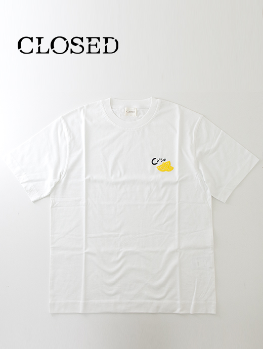 CLOSED/クローズド　Tシャツ/半袖カットソー/ドロップショルダー　clo500801-ホワイト
