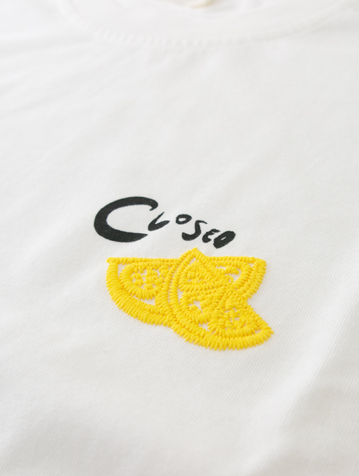 CLOSED/クローズド　Tシャツ/半袖カットソー/ドロップショルダー　clo500801-ホワイト