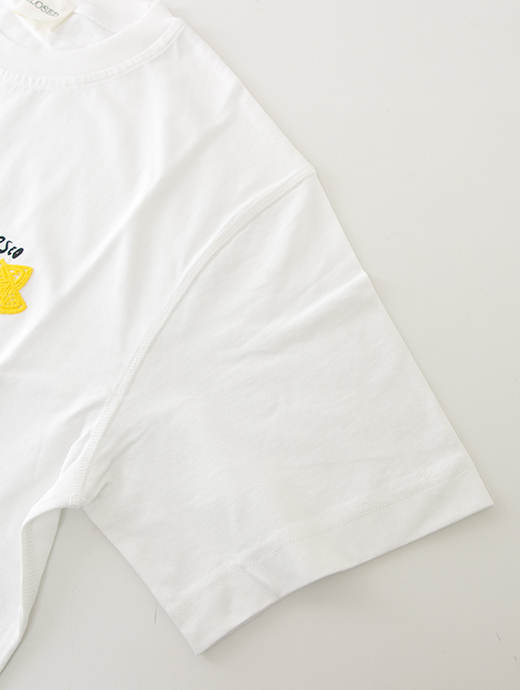 CLOSED/クローズド　Tシャツ/半袖カットソー/ドロップショルダー　clo500801-ホワイト