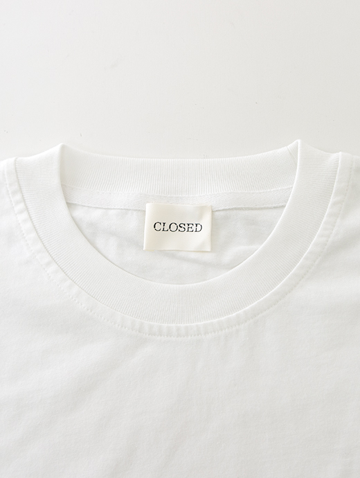 CLOSED/クローズド　Tシャツ/半袖カットソー/ドロップショルダー　clo500801-ホワイト