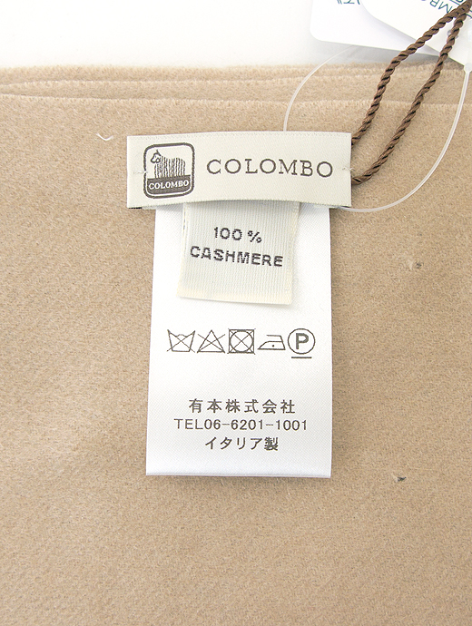 COLOMBO/コロンボ　カシミアマフラー　col442202-ベージュ