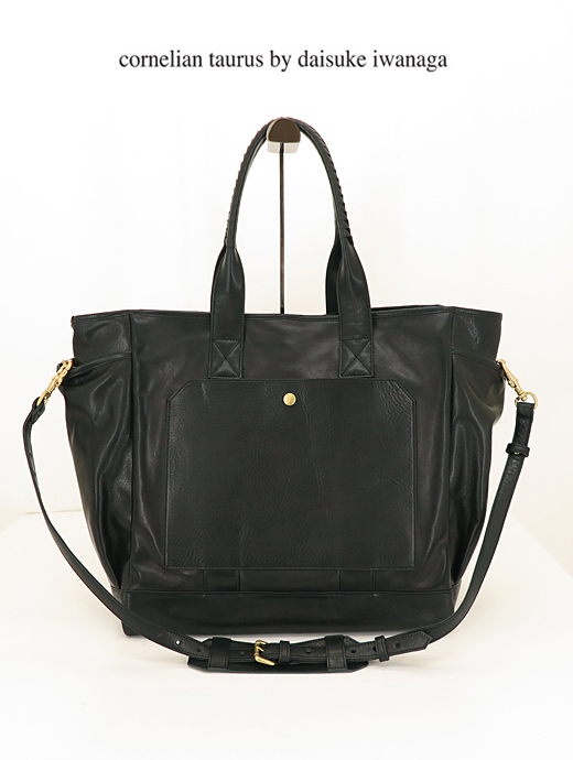 cornelian taurus by daisuke iwanaga/コーネリアンタウラス　ROOTWEB別注トートバッグ/tool tote L　cor440603-ブラック