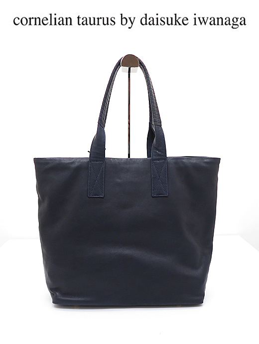 cornelian taurus by daisuke iwanaga コーネリアンタウラス トートバッグ/2handle tote L　cor481601-ネイビー