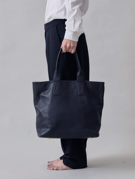 cornelian taurus by daisuke iwanaga コーネリアンタウラス トートバッグ/2handle tote L　cor481601-ネイビー