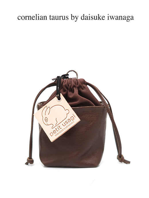 cornelian taurus by daisuke iwanaga コーネリアンタウラス　巾着/CWS baby bag　cor501002-ブラウン