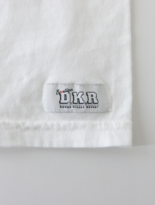 Boutique D.K.R　プリントTシャツ/シルクスクリーン/COMFORT COLORS　dkr421001-ホワイト