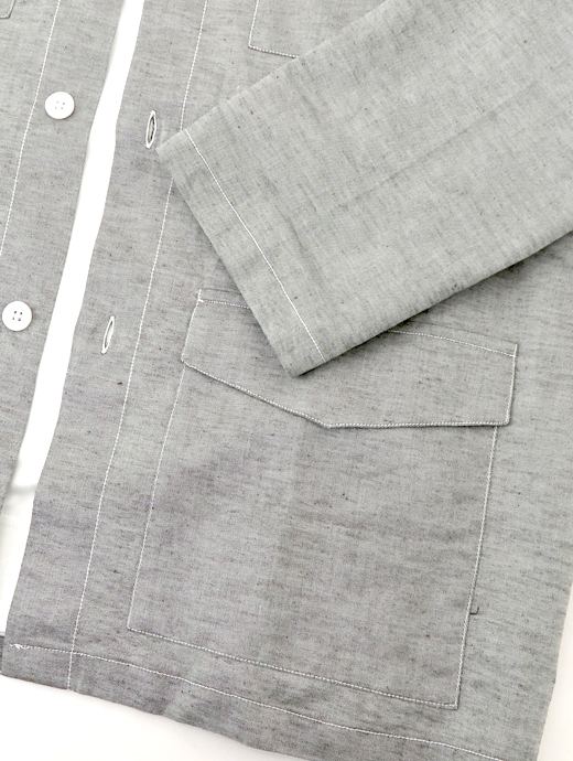 DE LORENZI/ディロレンツィ　サファリシャツ　dlr520602-グレー