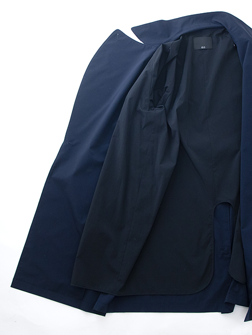 ES:S/エス　トレンチコート/ポリエステルタイプライター　ess501602-ネイビー
