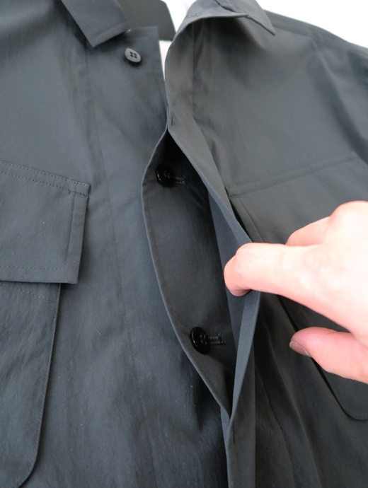 ES:S/エス　ファティーグジャケット/ポリエステルタイプライター　ess502401-チャコール