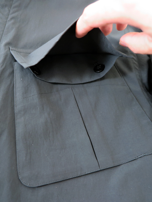 ES:S/エス　ファティーグジャケット/ポリエステルタイプライター　ess502401-チャコール