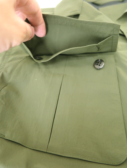 ES:S/エス　ファティーグジャケット/ポリエステルタイプライター　ess502402-オリーブ