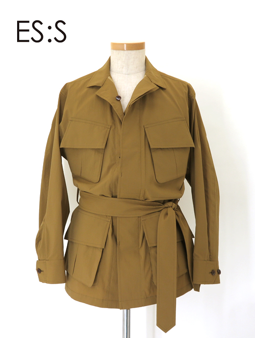 ES:S/エス　ファティーグジャケット/ポリエステルタイプライター　ess502403-マスタード