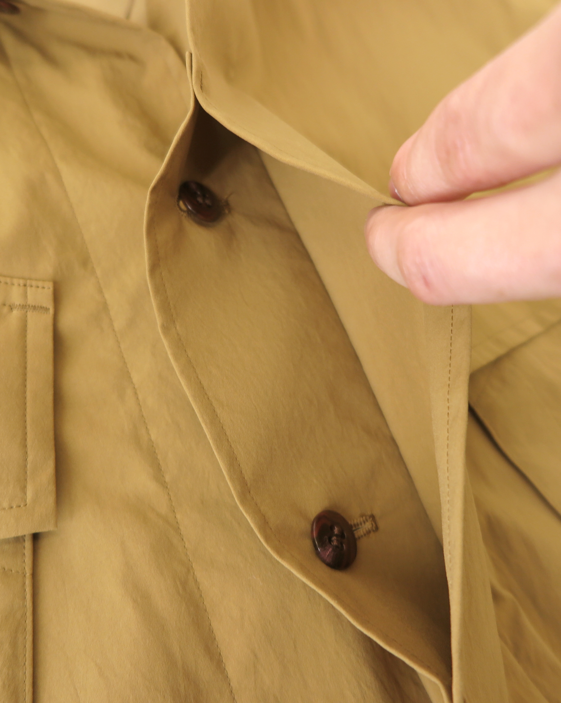 ES:S/エス　ファティーグジャケット/ポリエステルタイプライター　ess502403-マスタード