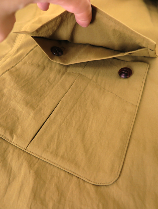 ES:S/エス　ファティーグジャケット/ポリエステルタイプライター　ess502403-マスタード