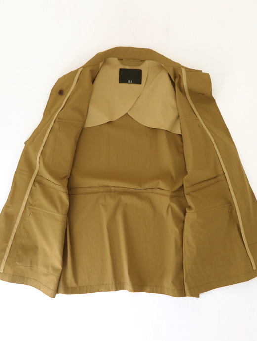 ES:S/エス　ファティーグジャケット/ポリエステルタイプライター　ess502403-マスタード
