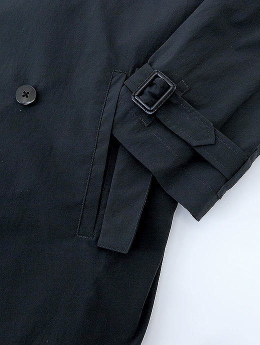ES:S/エス　トレンチコート/ポリエステルタイプライター　ess521401-チャコール