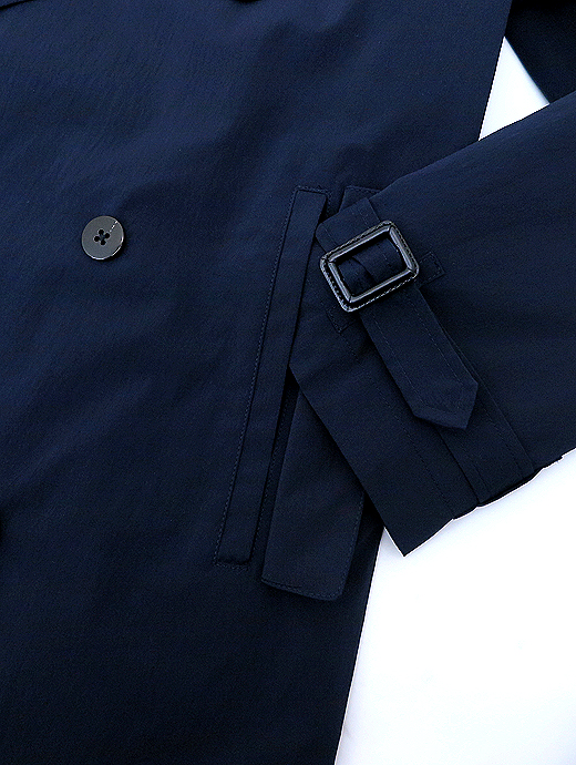 ES:S/エス　トレンチコート/ポリエステルタイプライター　ess521402-ネイビー