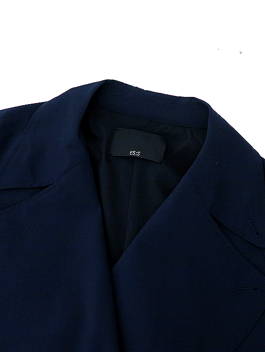 ES:S/エス　トレンチコート/ポリエステルタイプライター　ess521402-ネイビー