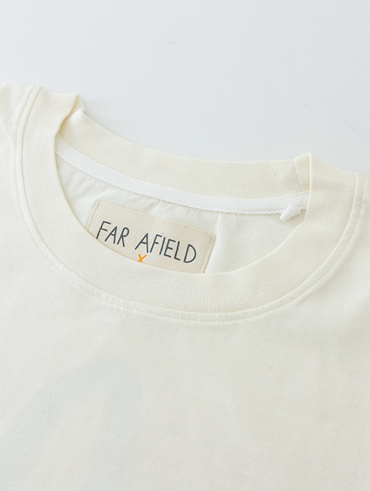 FAR AFIELD/ファー アフィールド　Tシャツ/半袖カットソー　faf480804-ナチュラルホワイト