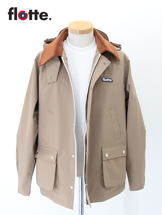flotte/フロット　レインジャケット/ARCHIVES　flo501801-ベージュ