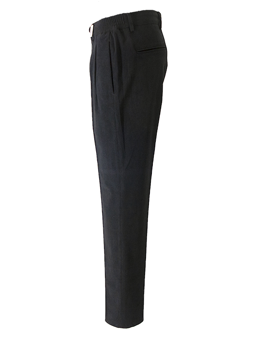 giabs ARCHIVIO/ジャブス アルキヴィオ　1プリーツイージースラックス/MASACCIO-R1/ストレッチソフトコーデュロイ　gba502002-ブラック