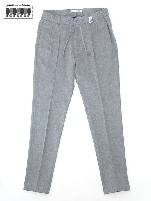 giabs ARCHIVIO/ジャブス アルキヴィオ　1プリーツイージースラックス/MASACCIO-R1/キャバリーツイルジャージー　gba502201-グレー