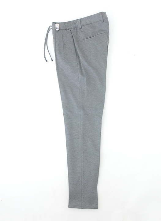 giabs ARCHIVIO/ジャブス アルキヴィオ　1プリーツイージースラックス/MASACCIO-R1/キャバリーツイルジャージー　gba502201-グレー