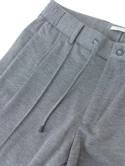 giabs ARCHIVIO/ジャブス アルキヴィオ　1プリーツイージースラックス/MASACCIO-R1/キャバリーツイルジャージー　gba502201-グレー