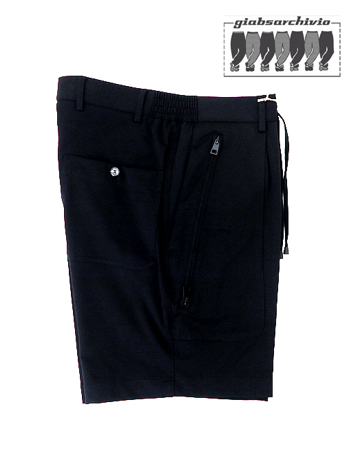 giabs ARCHIVIO/ジャブス アルキヴィオ　ジャージショートパンツ/COSIMO/SH　gba520801-ブラック