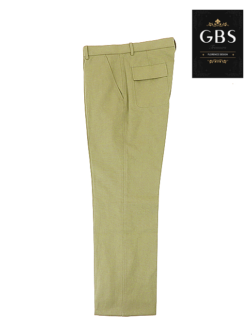 GBS/ジービーエス　コットンリネンパンツ　gba520602-ライトカーキ